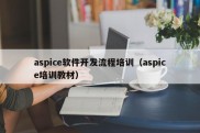 aspice软件开发流程培训（aspice培训教材）
